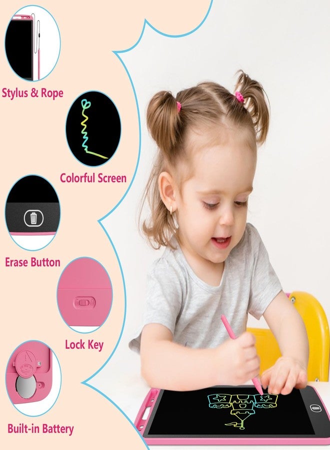 Electight 10 Inch LCD Writing Tablet, 3PCS Colorful Doodle Board Drawing Tablet, Eye Protection Drawing Pads with Lock & Erase FUNC, Educational Learning Toys for 3 4 5 6 7 8 Year Old Boys and Girls - Image 3